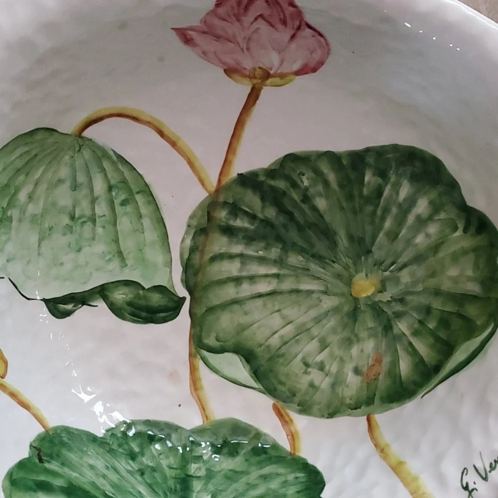 G. Venzo Lilly Pad Irregular Shape Bowl